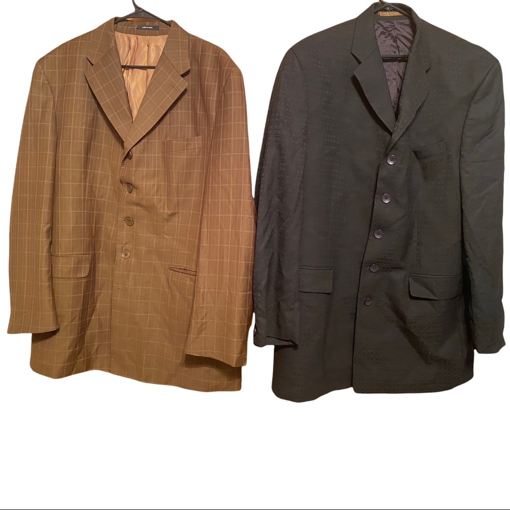 Lot of 2 Vintage Fubu Men's Blazers Jacket Sz 44L